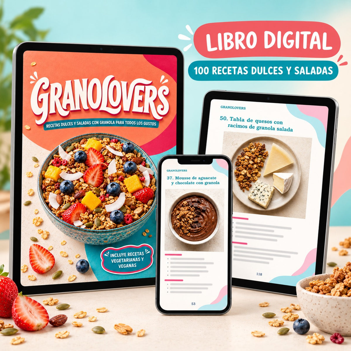 GRANOLOVERS: 100 recetas dulces y saladas para reinventar la granola